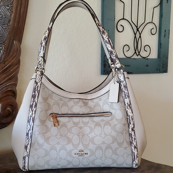 Coach Handbags - Like NEW Coach Exotic Signature Kristy Bsg